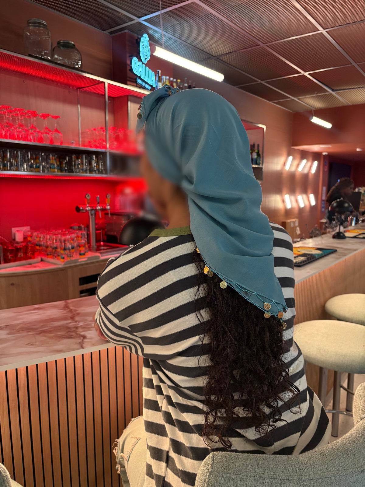Foulard Oriental Bleu